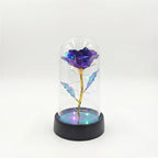 Rose Artificielle sous Cloche LED – Modèle Nebula