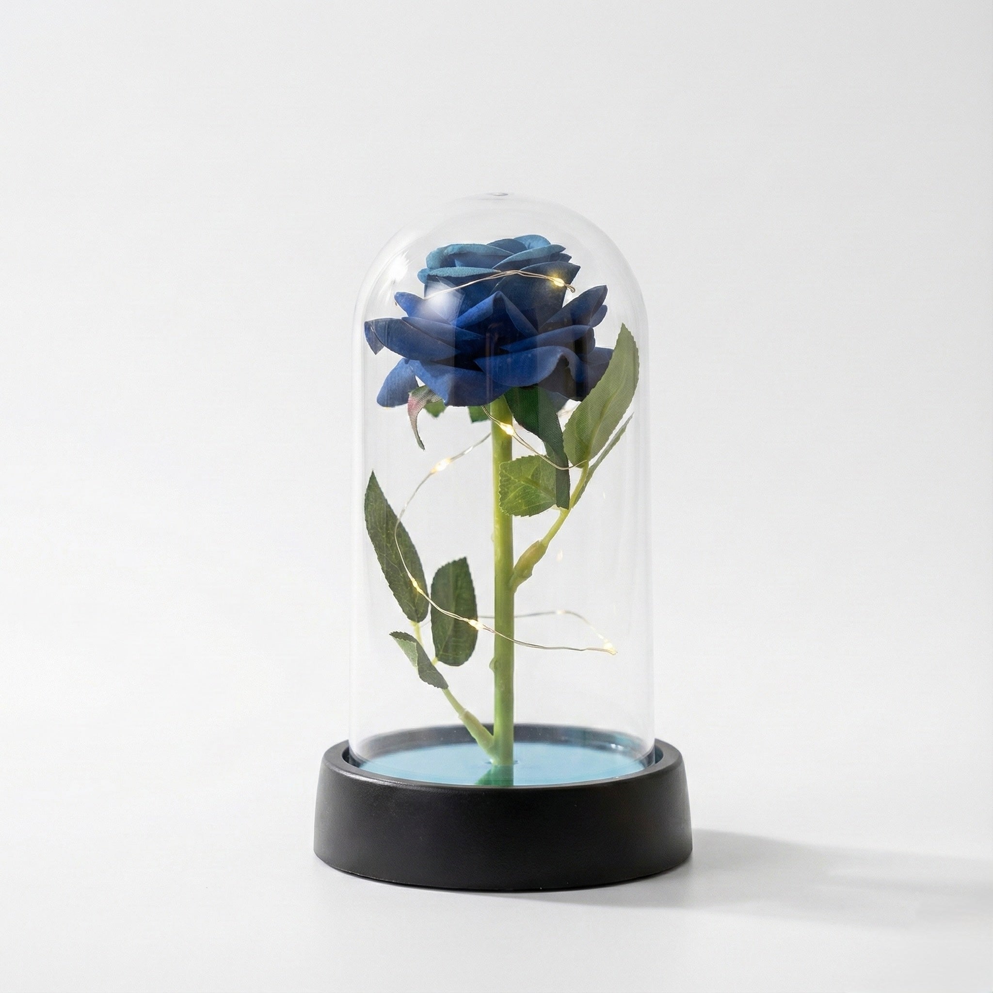 Rose Artificielle sous Cloche LED – Modèle Florya