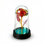 Rose Artificielle sous Cloche LED – Modèle Nebula