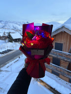 Bouquet de 7 Roses Éternel Artificielle – Lumières LED - 4 coloris