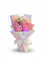 Bouquet de 7 Roses Éternel Artificielle – Lumières LED - 4 coloris