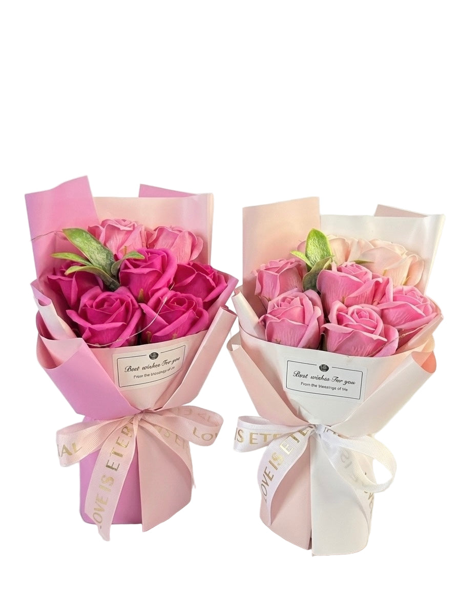 Bouquet de 7 Roses Éternel Artificielle – Lumières LED - 4 coloris