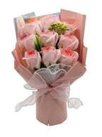 Bouquet de 9 Roses Éternel Artificielle – Lumières LED - 3 coloris