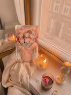 Bouquet de 9 Roses Éternel Artificielle – Lumières LED - 3 coloris