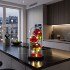 Trio de Roses Artificielles sous Cloche Lumineuse LED